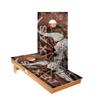 Skip's Garage Red Texas Longhorn Cornhole Boards - Includes (2) Boards (Resin Bags) + (1) Black Carrying Case view 1
