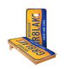 Skip's Garage Michigan License Plate Cornhole Boards - Includes (2) Boards (Resin Bags) + (2) Hole Lights & (2) Edge Lights view 1