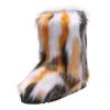 HINDOLA Womens Faux Fur Boots Snow Warm Fashion Fluffy Short Boots Comfortable Winter Ankle Booties Anti Slip Outdoor Indoor Flat Shoes Mid-Calf Boots view 1