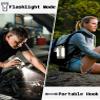 3 in 1 Folding Camping Lantern Rechargeable, 10000mAh Foldable LED Light for Tent Outdoor, IP54 Waterproof, 1500LM Camping Lights, Portable LED Flashlight, 5 Mode view 4