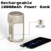 4 in 1 Rechargeable Camping Lantern with Bluetooth Speaker, 10000mAh, Portable LED Flashlight, Folding Lanterns, IP54 Waterproof, 4 Mode Stepless dimming, Power Outage Lantern for Home view 4
