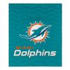 FOCO NFL Exclusive Wearable Outdoor Wordmark Big Logo Blanket, 50 x 60, Miami Dolphins view 1