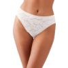 Wacoal Women's High Profile Hi Cut Brief Panty White Medium view 1