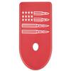 NDZ Performance Magazine Base Plate Finger Extension for Glock Gen 1-5 9mm 40 .357 SIG, Laser Engraved Red Anodized Aluminum Trending Images - Stars Bullets US Flag view 1