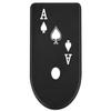 NDZ Performance Magazine Base Plate Finger Extension for Glock Gen 1-5 9mm 40 .357 SIG, Laser Engraved Black Anodized Aluminum Popular Images - Ace of Spades Card Layout view 1