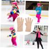 BESPORTBLE 4pairs Elastic Rhinestone Gloves for Girls Performance Skating Dance Accessories Comfortable Breathable Design for Ice Skating Shows Competitions view 3
