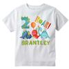 Baby Dinosaur Birthday Shirt, Dino Theme Party Tee, Customizable (4T) view 1