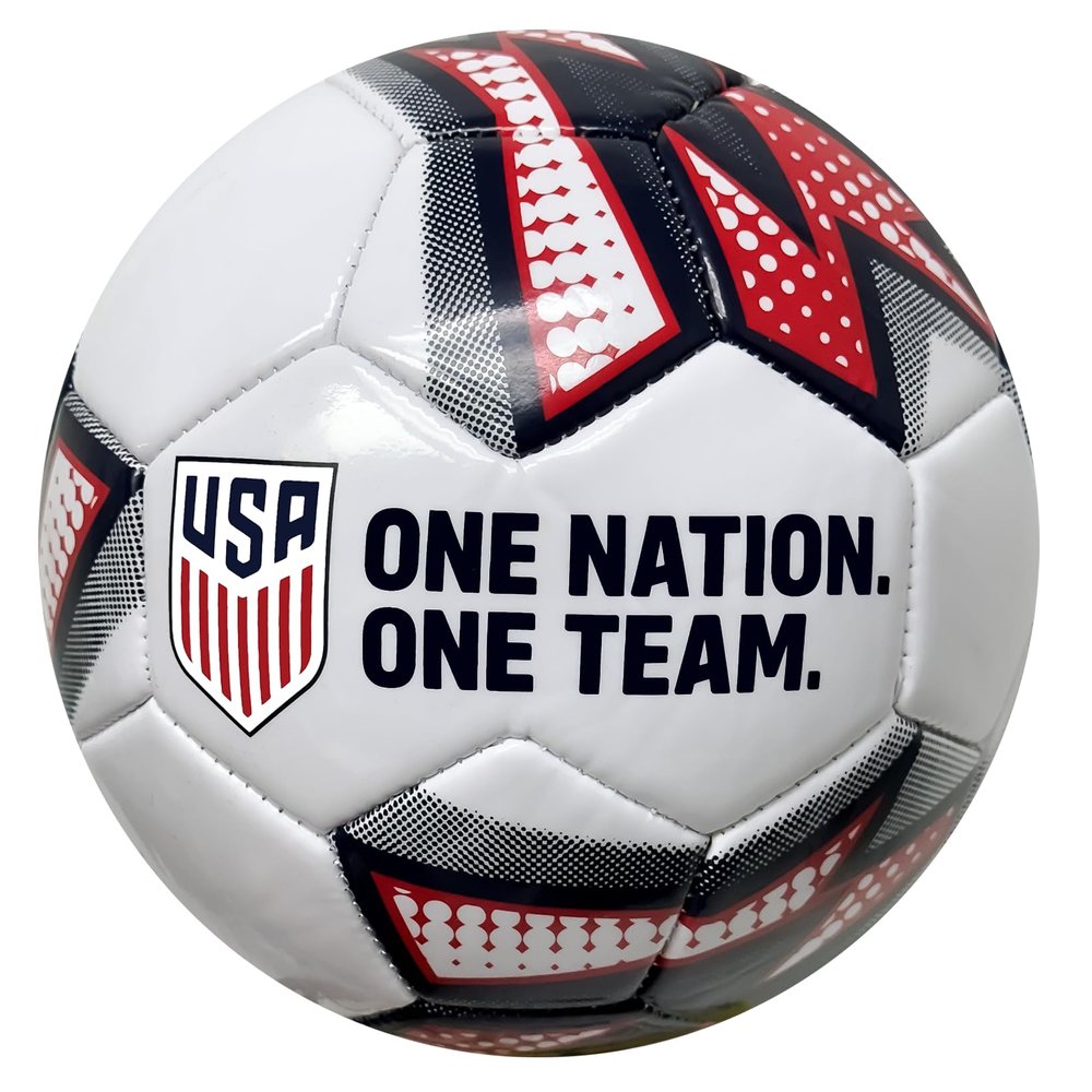 Icon Sports U.S. Soccer Ball Size 4, Licensed US Soccer Ball #4 (White)
