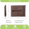 Team Sports America NCAA Kansas State University Front Pocket Slim Wallet for Men | Minimalist Leather RFID Blocking Bifold Card Holder with Money Clip | Officially Licensed Stamped Logo view 4