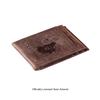 Team Sports America NCAA University of Kansas Front Pocket Slim Wallet for Men | Minimalist Leather RFID Blocking Bifold Card Holder with Money Clip | Officially Licensed Stamped Logo view 2