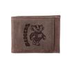 Team Sports America NCAA University of Wisconsin-Madison Front Pocket Slim Wallet for Men | Minimalist Leather RFID Blocking Bifold Card Holder with Money Clip | Officially Licensed Stamped Logo view 1