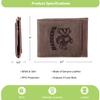 Team Sports America NCAA University of Wisconsin-Madison Front Pocket Slim Wallet for Men | Minimalist Leather RFID Blocking Bifold Card Holder with Money Clip | Officially Licensed Stamped Logo view 4