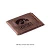 Team Sports America NCAA University of Iowa Front Pocket Slim Wallet for Men | Minimalist Leather RFID Blocking Bifold Card Holder with Money Clip | Officially Licensed Stamped Logo view 2