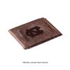 Team Sports America NCAA University of North Carolina Front Pocket Slim Wallet for Men | Minimalist Leather RFID Blocking Bifold Card Holder with Money Clip | Officially Licensed Stamped Logo view 2
