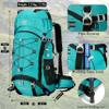 YFREAL 60L Travel Hiking Camping Backpack with Rain Cover, Backpack Water Resistant,Climbing Backpack for Men Women view 2