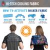 Black Sarape Cooling Towel Pair of 2 | Ultra-Fresh Quick Cool Technology | Versatile & Quick-Dry - 40"x12" view 4