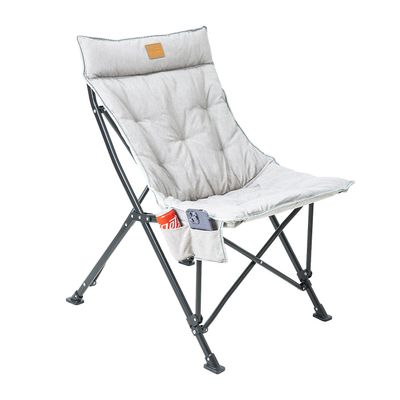 ARMOR CASTLE Saucer Chair for Adults, Portable Folding Comfy Lounge Chair for Bedroom/Dorm/Reading/Living Room, with Storage Bag