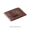 Team Sports America NCAA US Naval Academy Front Pocket Slim Wallet for Men | Minimalist Leather RFID Blocking Bifold Card Holder with Money Clip | Officially Licensed Stamped Logo view 2