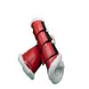 Alpine Tack Cotton Collection Dressage Bundle with Dressage Saddle Pad and Brushing Boots (Candy Red) view 2