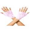 Lace Fingerless Gloves, Baby Pink view 1