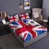 England Soccer Prints Fitted Sheet Set The Three Lions England National Football Team Design Bedding Set | with Fitted Sheet and 2 Pillowshams(3pcs) or Comforter(4pcs) (A,Full-3PCS) view 2