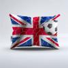 England Soccer Prints Fitted Sheet Set The Three Lions England National Football Team Design Bedding Set | with Fitted Sheet and 2 Pillowshams(3pcs) or Comforter(4pcs) (A,Full-3PCS) view 3