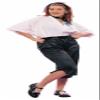 50s Lady Peddle Pusher Costume - Size Ladies Plus 14-20 White view 1