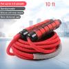 10 FT Long Jump Rope for Kids Adults,Double Dutch Jump Rope,Adjustable Skipping Ropes with High-strength Nylon Braided Rope Core,360Rotation Not Entangled,Long Enough for 1-2 Jumpers. view 2