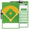 HIGHRAZON 60 Pack Baseball Coaches Clipboard, Green Double-Sided Dry Erase Coach Clipboard, Softball Whiteboard for Coaches, Lineup White Board with Marker for Coaches Gift view 1