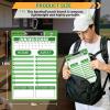 HIGHRAZON 60 Pack Baseball Coaches Clipboard, Green Double-Sided Dry Erase Coach Clipboard, Softball Whiteboard for Coaches, Lineup White Board with Marker for Coaches Gift view 3