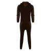 ZYXTIM Onesie Men's Hooded Jumpsuit Zip Up One Piece Pajamas Playsuit Jogger Sweatsuit Overall Romper view 4