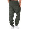 SMIDOW Cotton Joggers for Men Casual Loose Fit Big and Tall Drawstring Sweatpants Workout Athletic Running Pants Mens Cargo Joggers Army Green XL view 4