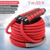 23 FT Long Jump Rope for Kids Adults,Double Dutch Jump Rope,Adjustable Skipping Ropes with High-strength Nylon Braided Rope Core,360Rotation Not Entangled,Long Enough for 4-6 Jumpers. view 2