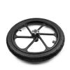 16 Inch Bike Trailer Wheel Black Alloy Hub 10mm Bearing Diameter 16x1.75 Pneumatic Tire Disc Mount For Scooter Bicycle (Rim with Tire) view 4