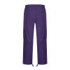 Men Cargo Sweatpants Loose Casual Work Pants Joggers Open Bottom Drawstring Cargos Athletic Cotton Straight Sweat Pant Cargo Pants for Men Work Purple S view 3