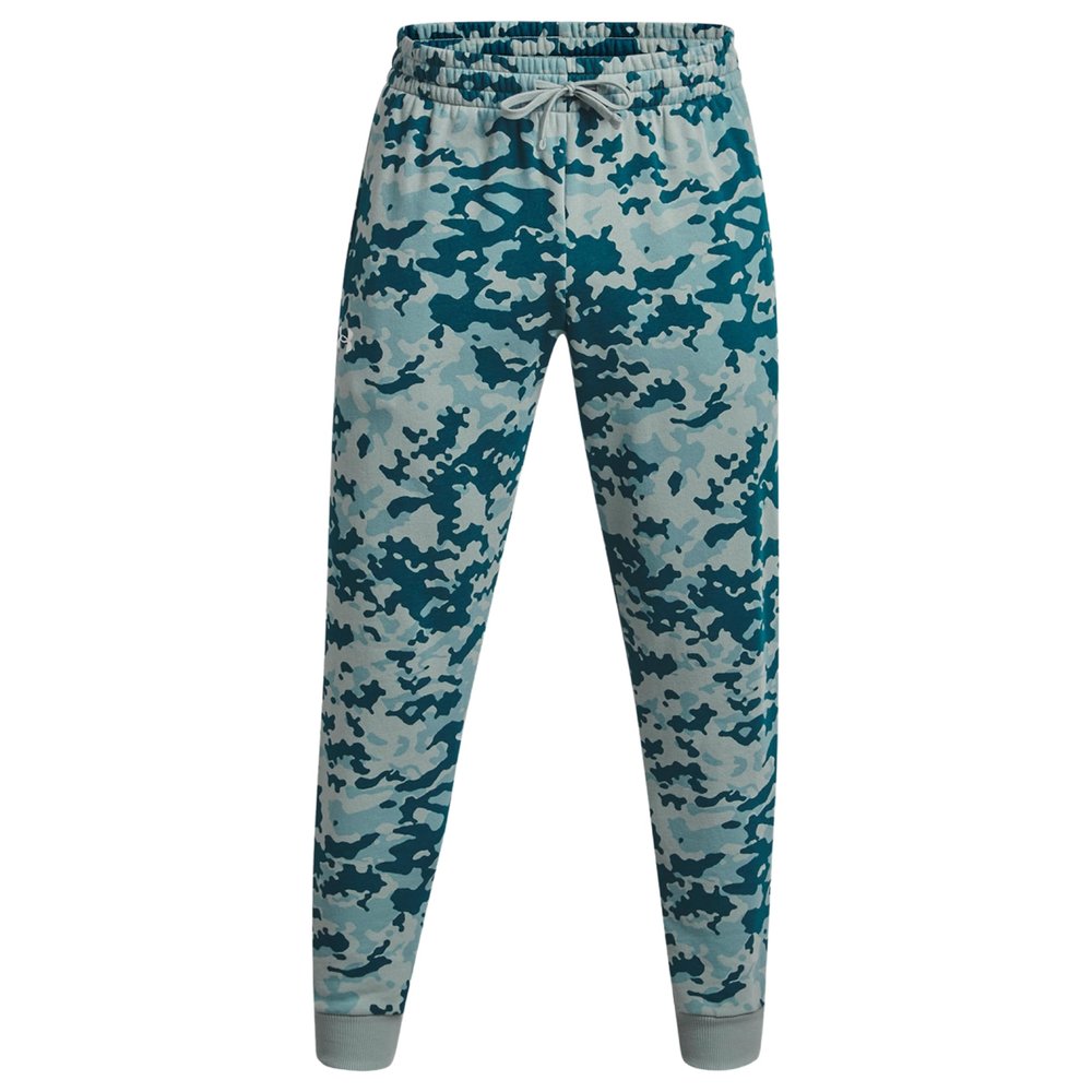 Under Armour Men's UA Rival Fleece Camo Joggers Pants (US, Alpha, Large, Regular, Regular, Opal Green/White - 781)