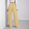 Baggy Straight Leg Sweatpants for Women Fleece High Waist Joggers with Pockets Warm Trousers Baggy Drawstring Athletic Sweat Pants Fleece Lined Sweatpants Women Y2k Clothes Fleece Joggers Pants view 3
