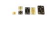 VNE 12Pcs Mini Small Heavy Duty Flat Jewelry Chest Gift Wooden Music Box Wine Case Dollhouse Cabinet Door Hinge with Screw (Color : Medium Bronze16x24mm) view 1