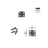 VNE 12Pcs Mini Small Heavy Duty Flat Jewelry Chest Gift Wooden Music Box Wine Case Dollhouse Cabinet Door Hinge with Screw (Color : Medium Bronze16x24mm) view 4