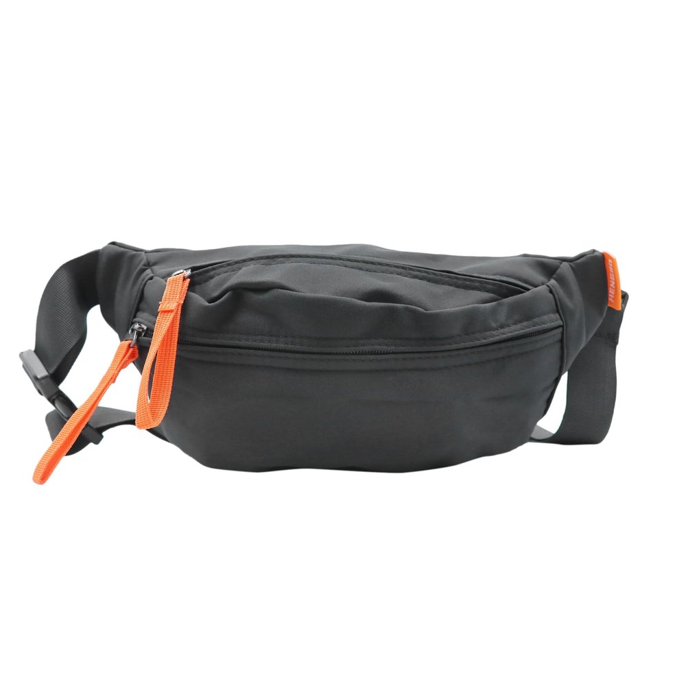 Crossbody Fanny Pack for Women Men,Solid Nylon Large Waist Bag Hip Bum Bag with Adjustable Strap for Outdoors Workout Traveling Casual Running Hiking Cycling