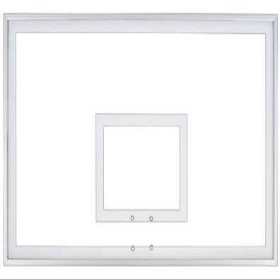 FT222 Acrylic 42 x 72 in. Framed Acrylic Backboard Black