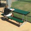 7.5 ft. Scorer ft.S Table with Bench, Forest Green view 1