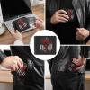 Lacrosse American Flag(1) Bifold Wallet PU Leather Slim Purse Wallets Cute Cash Card Holder for Women Men view 3