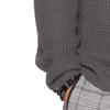 SWJGLITTR Men's Knitted Waffle Pullover Male Long Sleeve Crewneck Regular Fit Sweater Man Casual Textured Sweaters (Medium,Dark Gray) view 4