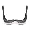 easyforever Women's Lace Trim Underwire Half Cup Bra Top Push Up Shelf Balconette Brassiere White XX-Large view 1