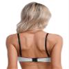 easyforever Women's Lace Trim Underwire Half Cup Bra Top Push Up Shelf Balconette Brassiere White XX-Large view 3