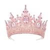 5 Inch Tall Pageant Crown Light Pink Quinceanera Tiaras Royal Crystal Queen Crowns for Wedding Prom Birthday Coronas Para 15 Aos view 1