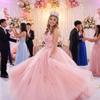 5 Inch Tall Pageant Crown Light Pink Quinceanera Tiaras Royal Crystal Queen Crowns for Wedding Prom Birthday Coronas Para 15 Aos view 3