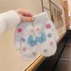 Teenage Cartoon Bear Wrapped Finger Gloves Christmas Knitted Woolen Gloves Women's Padded Outdoor Out Warm Finger Gloves (Color : Gray) view 4
