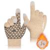 Achiou Winter Gloves for Men Women, Touch Screen Gloves, Upgraded Thicken Anti-Slip Silicone Gel, Thermal Soft Knit Lining
